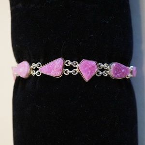 Sterling Silver (.925) Handmade Druzy Bracelet